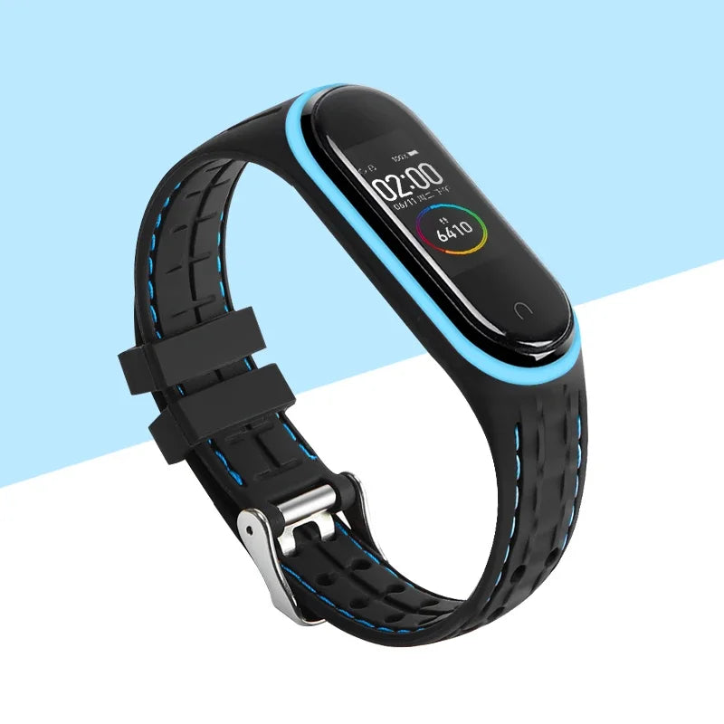Strap For Mi band 7 6 5 Bracelet Sport belt Silicone watchband