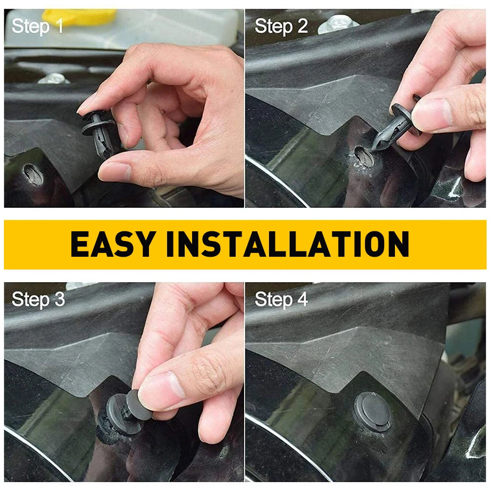 190 PCS Car Fastener Clip Kit Bumper Fender Rivet Clips Auto Body Push Retainer Clip