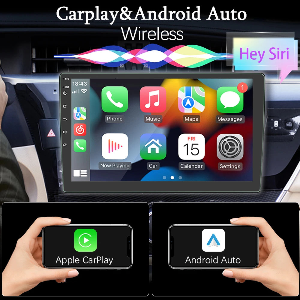 Android 11 Car Radio 1 din Stereo Autoradio Carplay Andriod Auto 32G  7"/9"/10" Universal WIFI GPS Car Audio Multimedia Player