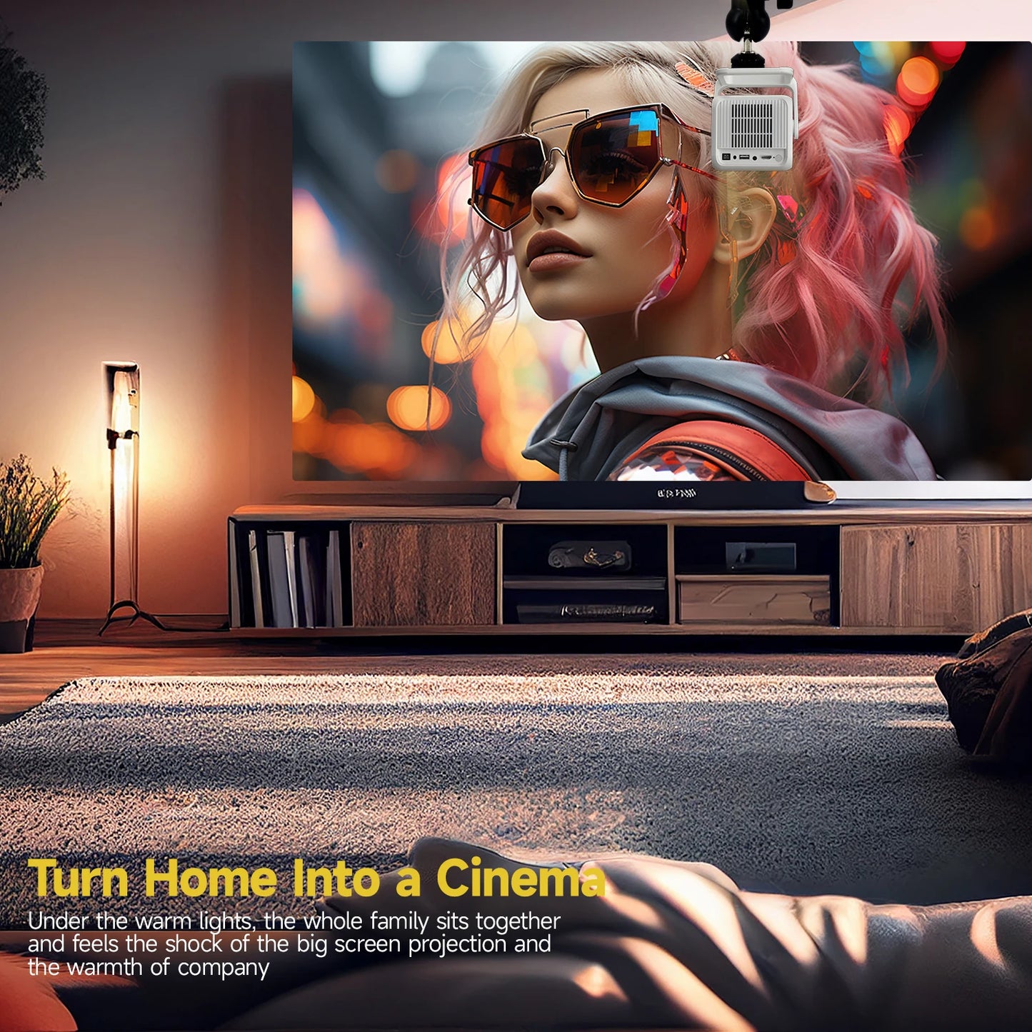 Magcubic Auto Focus 4K HD 1920*1080P 420ANSI Portable Projector Android