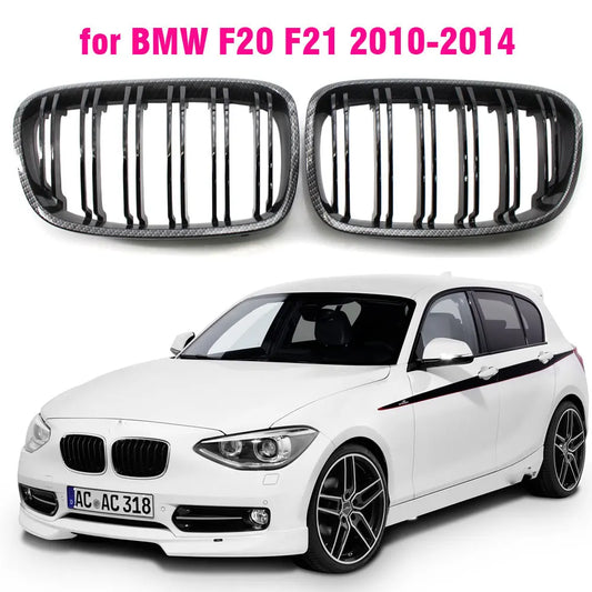 BMW Front Bumper Kidney Grille Hood Grills Carbon Fibber Colour 1-Series F20 F21 125i 118i 116I 125B 2010-2014