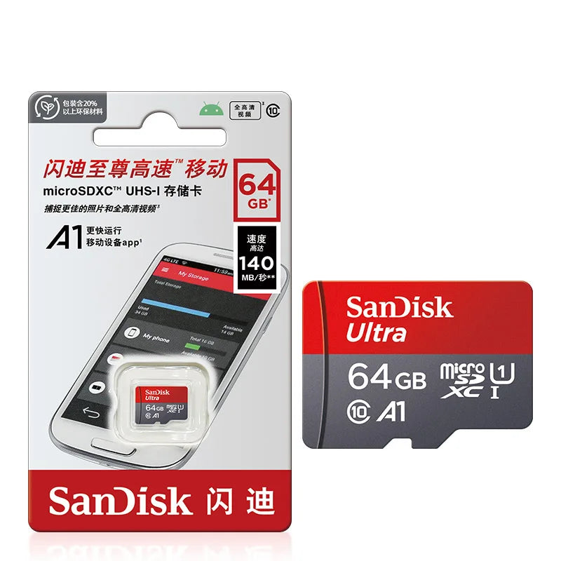SD Adapter TFcard 64GB 16GB 32GB Memory Card 128GB Class 10
