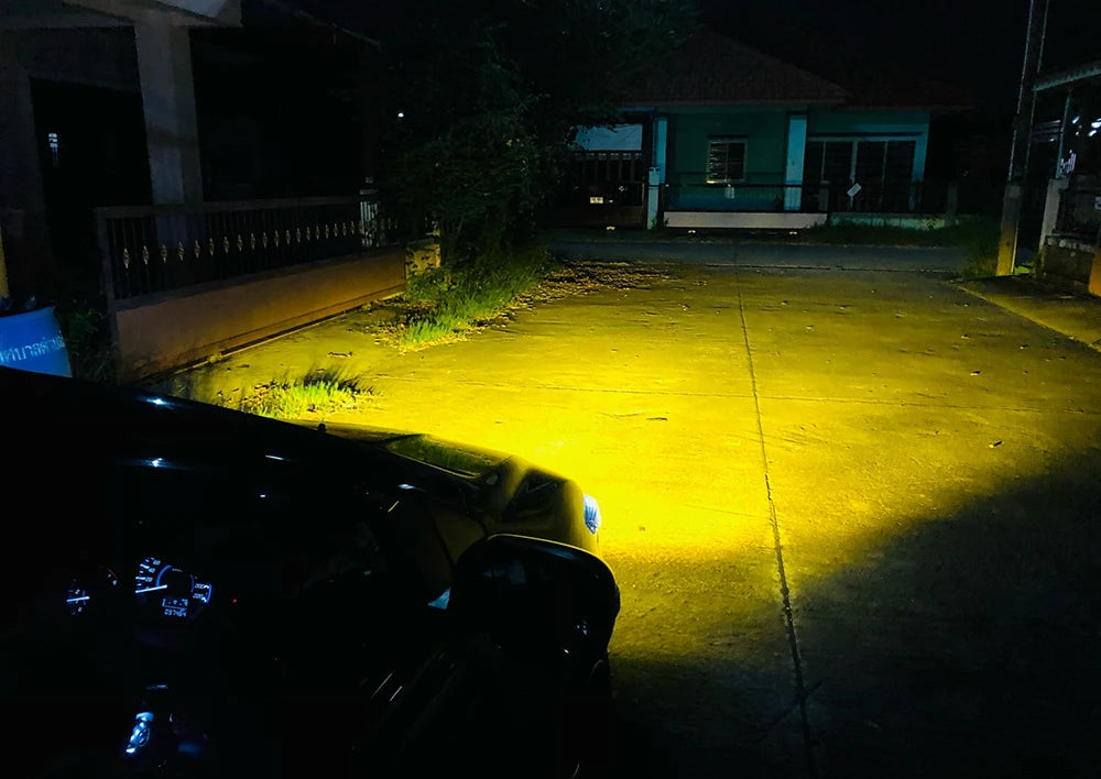 2x Front Full LED Fog Lights with Cut-Line Lens White / Yellow Color Fog Lamp for Honda Stream RSZ RN6 07.2006 2007 2008 05.2009