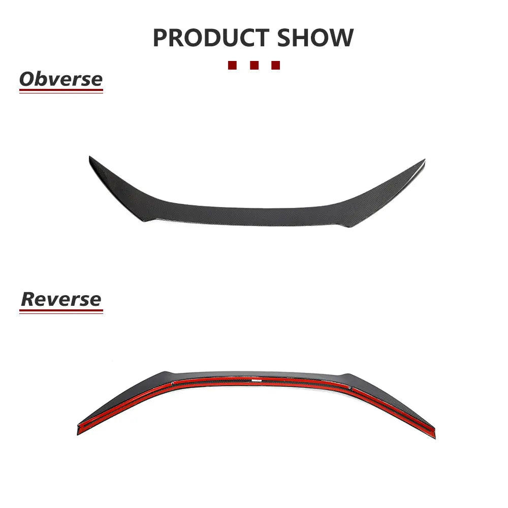 Carbon Fibre Rear Trunk Spoiler for Lexus RC F RCF Coupe 2-Door 2015-2018 Car Rear Spoiler