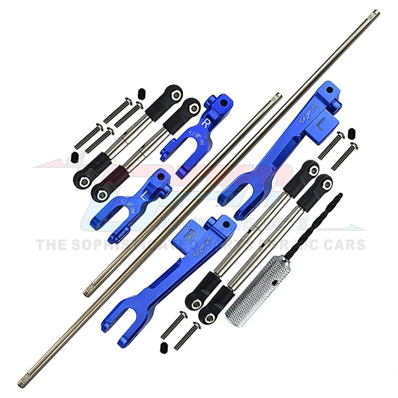 GPM Aluminum Front & Rear Sway Bar & S2 Stainless Steel Linkage For RC TRAXXAS  Unlimited Desert Racer 1/7 UDR Anti-Roll Bar