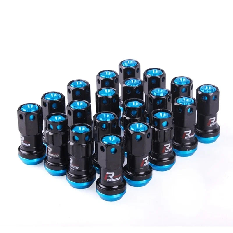 2025 NEW High Quality R40 Style Steel Racing Wheel Lug Nuts Racing Composite Lock Lug Nuts with Security Key M12x1.5/1.25