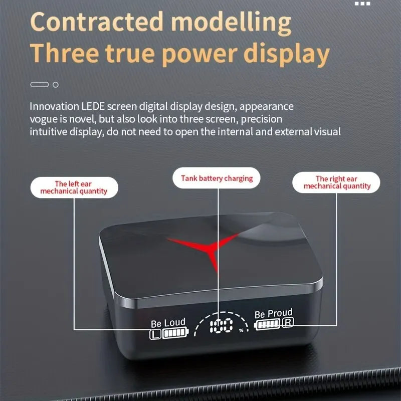 Original TWS M90 Wireless Headphones Sliding Cover Gaming Earphone Bluetooth 5.3