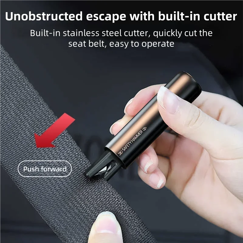 Window Breaker Seatbelt Cutter Car Gadgets Vehicle Escape Tool Safe Hammer Glass Breaker Life-Saving Emergency Artifact
