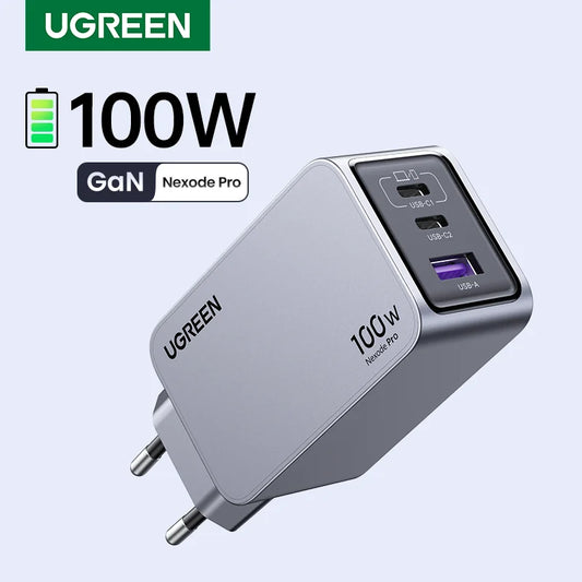 UGREEN 100W GaN Charger USB C Charger QC4.0 3.0 Quick Charge