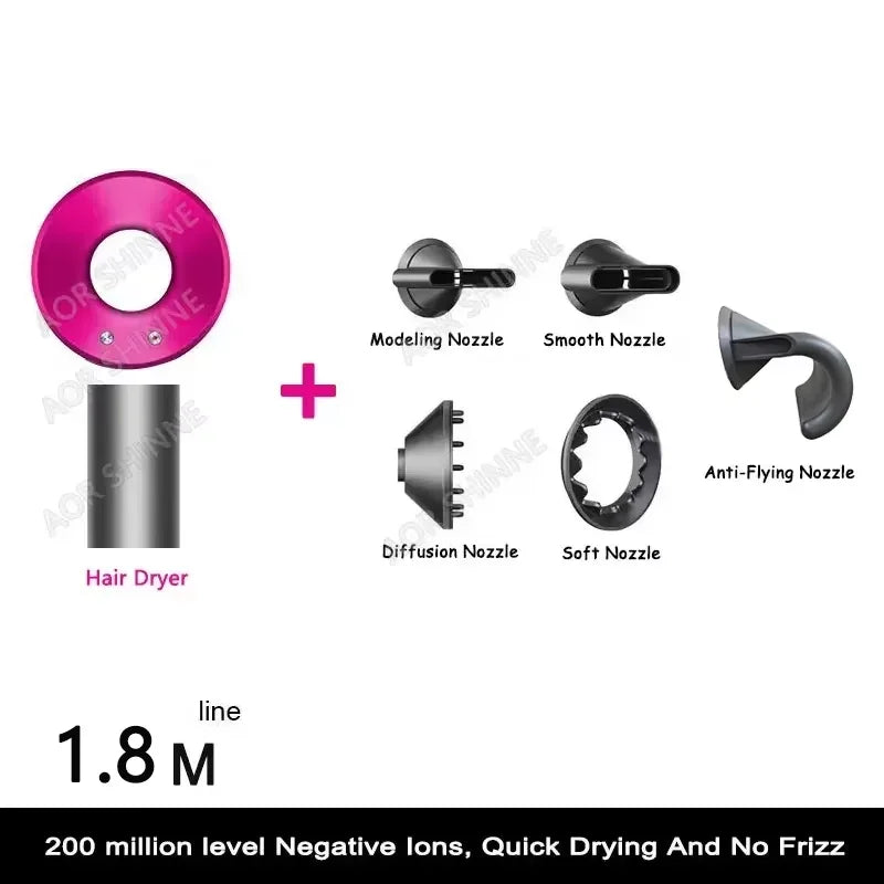 High-speed Negative Ion Hair Care Hair Dryer 110000rpm Wind Speed 62m/second Fast Drying Household Super Hair Dryer