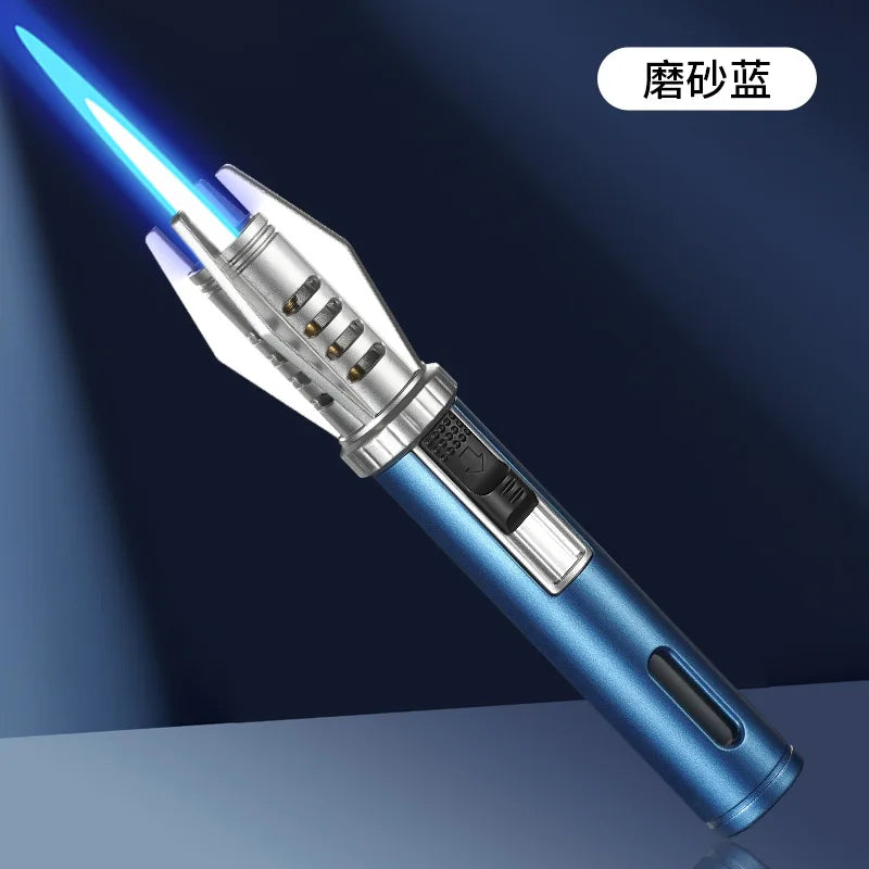 Powerful Metal Gas Lighter Windproof Kitchen Cooking Torch Flame Jet Barbecue