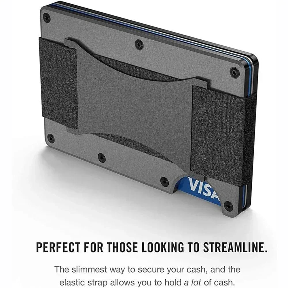 Forged Carbon Fiber Minimalist Slim Wallet RFID shield Unisex