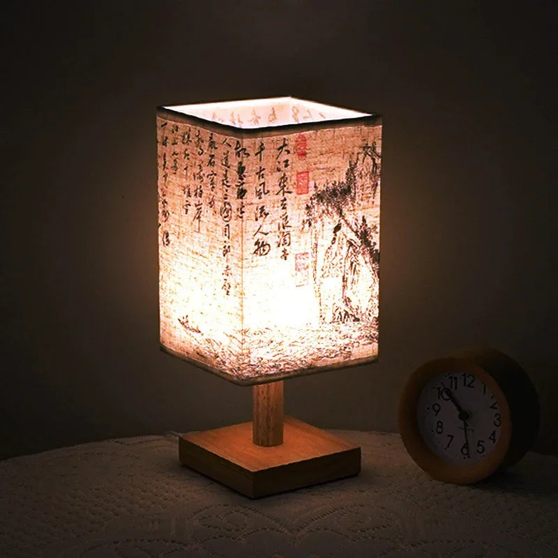 LED Decoration Chinese Table Lamp Simple Dimmable