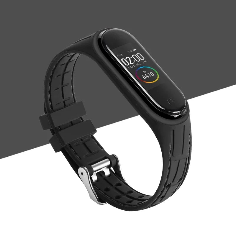 Strap For Mi band 7 6 5 Bracelet Sport belt Silicone watchband