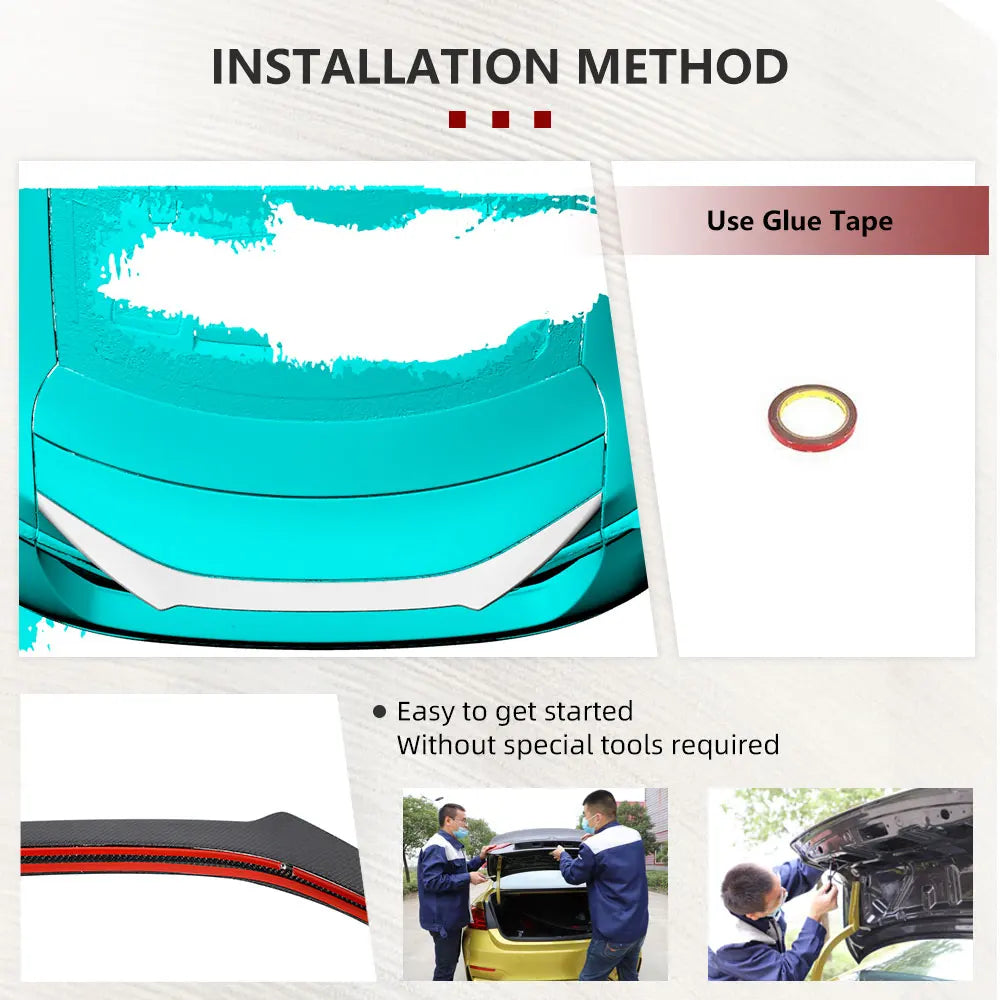 Carbon Fibre Rear Trunk Spoiler for Lexus RC F RCF Coupe 2-Door 2015-2018 Car Rear Spoiler