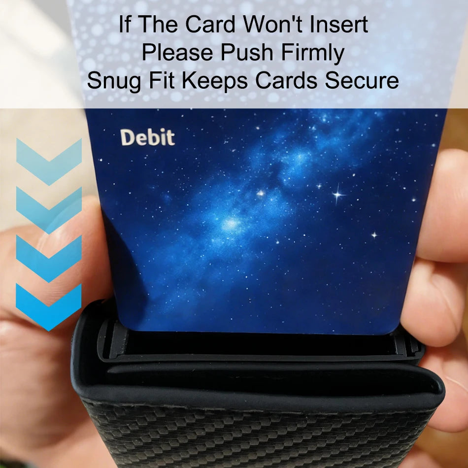 RFID Wallet Credit Card Holder Luxury with Zipper Unisex