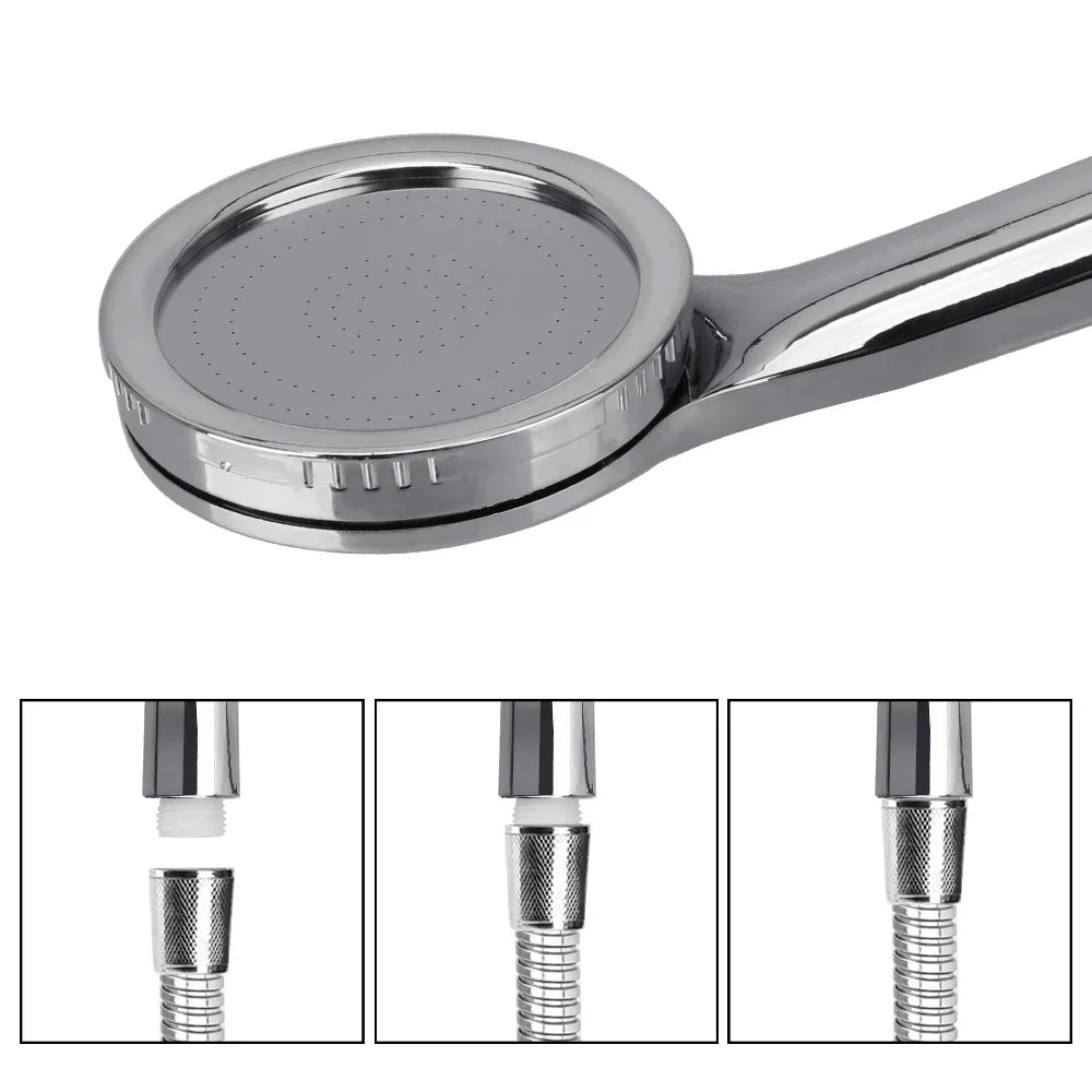 Water Saving Spray Nozzle High Pressure Pressurized Nozzle Shower Chrome