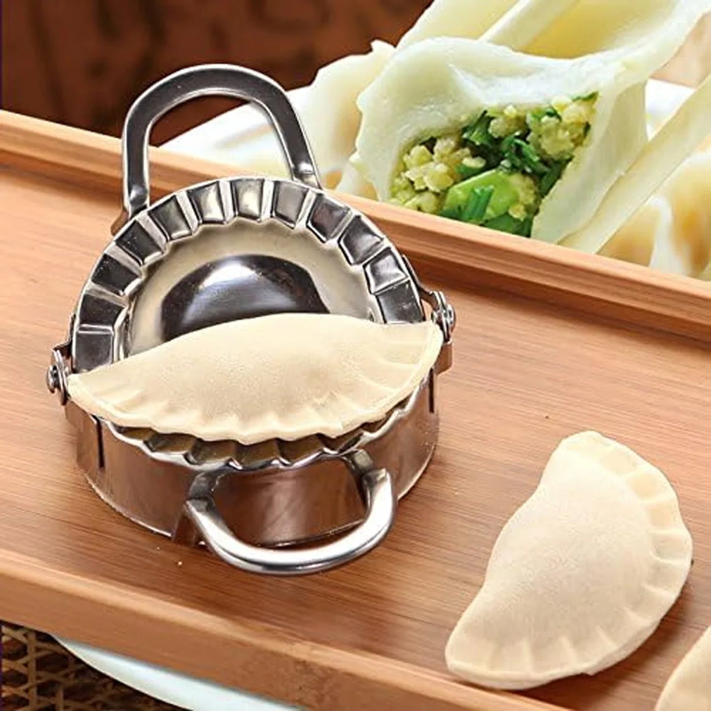 Stainless Steel Dumpling Maker Dumpling Skin Mold Ravioli Maker Press Pie Making Press Wrapper Pastry Maker Kitchen Accessories