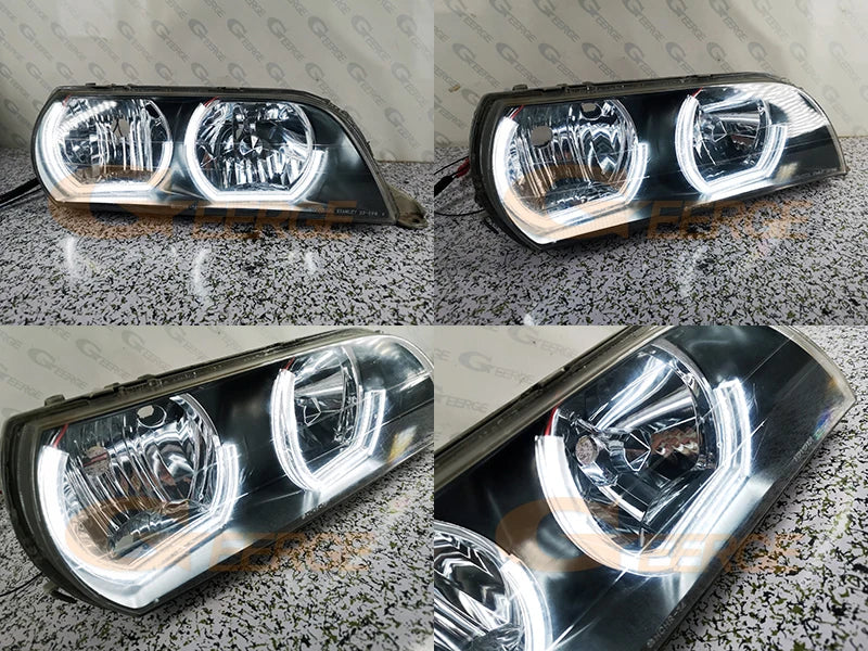 For Toyota Chaser JZX100 Ultra Bright Day Light Turn Signal DTM Style LED Angel Eyes Halo Rings Kit