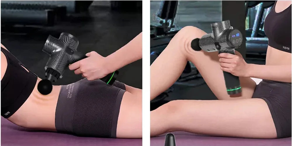 Massage Gun Electric Percussion Pistol Massager Body Neck Back Deep Tissue Muscle Relaxation Pain Relief Fitness