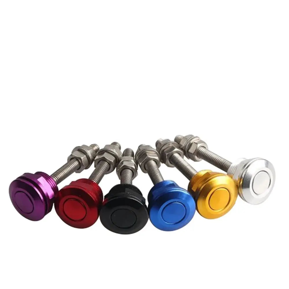 1Pcs 22mm Universal Car Hood Pins Kit Aluminum Push Button Bonnet Quick Release Latch Bumper License Plate Lock Clip