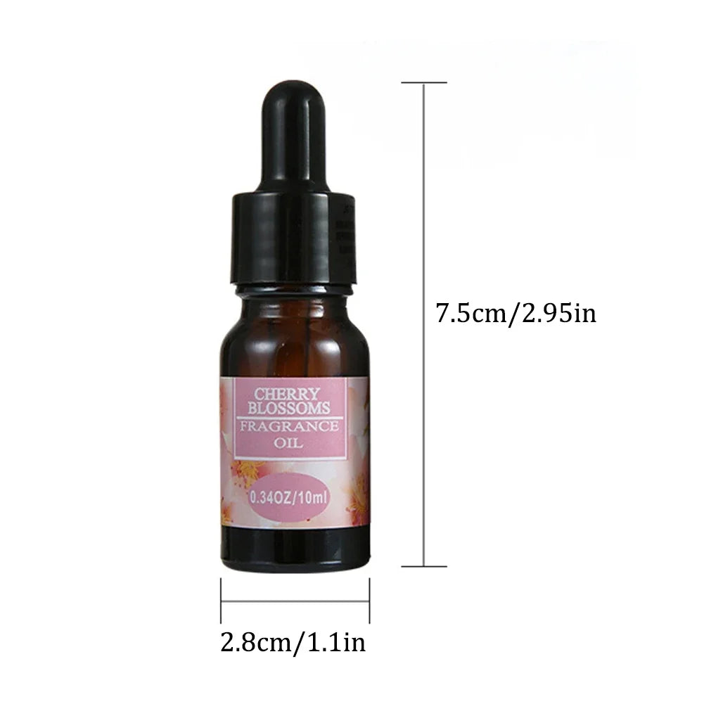 10ml Car Perfume Refill Liquid Flavor Essential Oil with Dropper Car Air Freshener Refill For Air Humidifier Home Auto Fragrance
