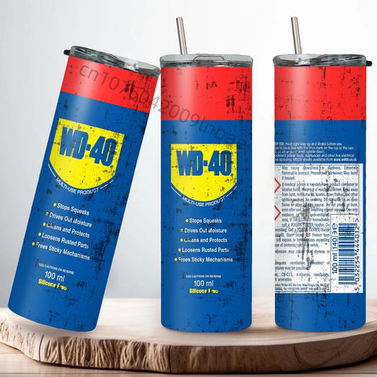 20Oz WD40 Mechanic Oil Stainless Steel Vacuum Double Wall Insulated Tumbler Flask Mug Cup