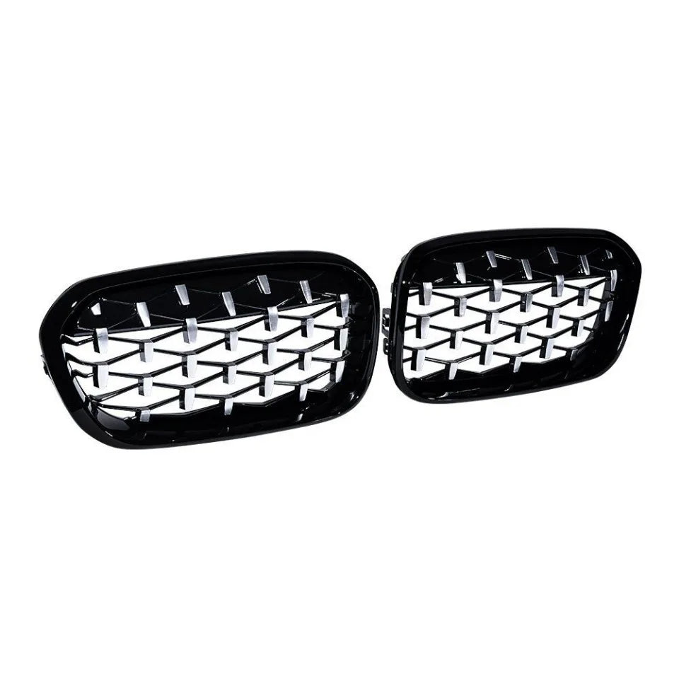 BMW Front Bumper Kidney Grille Racing Grills For BMW 1 Series F20 F21 2015-2019 Replacement Double Slat Gloss Black Grilles