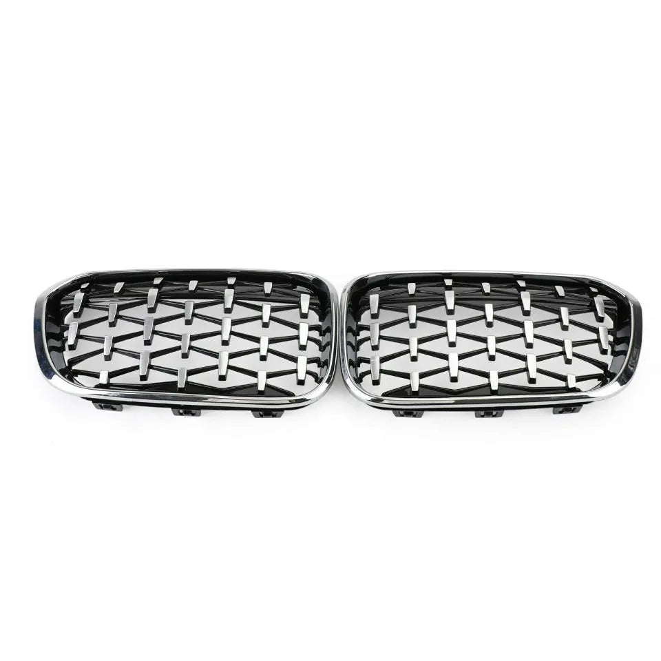 BMW Front Bumper Kidney Grille Racing Grills For BMW 1 Series F20 F21 2015-2019 Replacement Double Slat Gloss Black Grilles