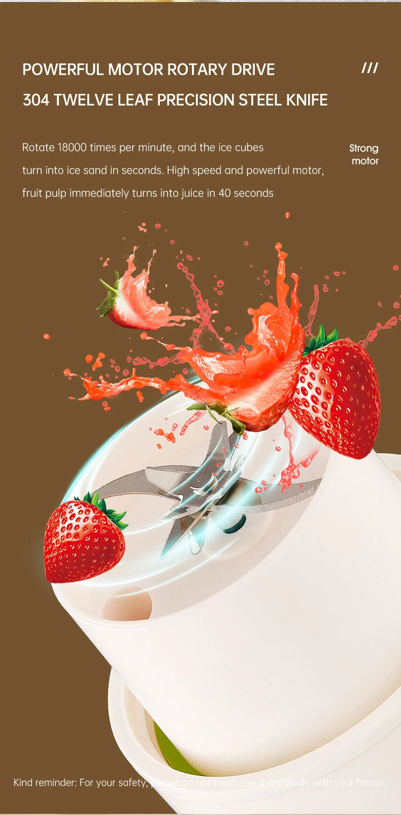 Portable Electric Juicer Cup for Smoothies