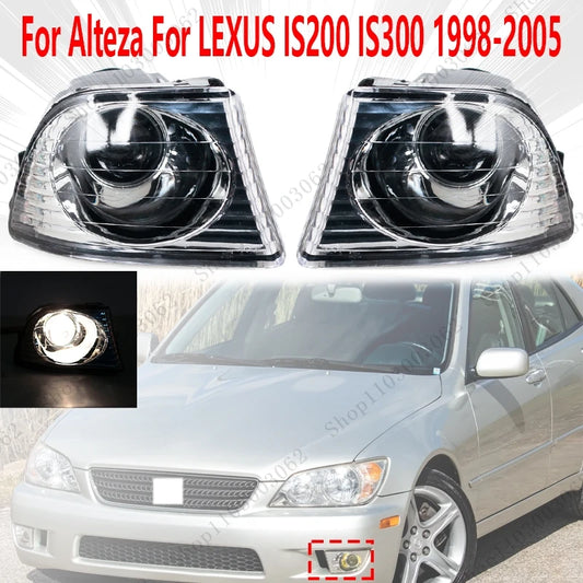 Altezza For LEXUS Front Bumper Fog Lights Fog Lamps  IS200 IS300 1998-2005 Car Front Bumper Lighting Anti-Fog Lamp Day Running Light No Bulb