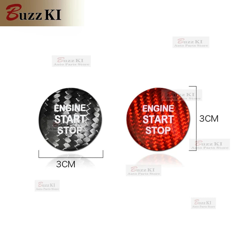 Carbon Fibre Lexus Engine Start Sticker for LEXUS IS250 IS200 IS300 ES350 ES300 GS300 NX RX300 RX330 RX350 LX470 LX570