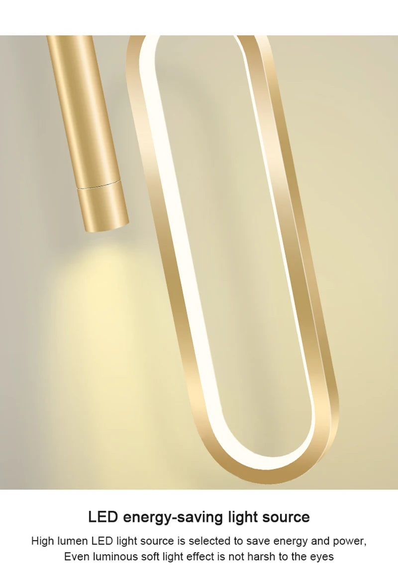 Nordic LED Pendant Light Hanging Lamps Interior Lighting Home Bedside Living Room