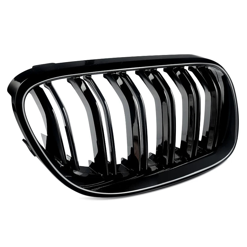 BMW Grille Schwarz Glänz Nieren Grill Kühlergrill Doppelsteg Für BMW E92 E93 2DR LCI Paar