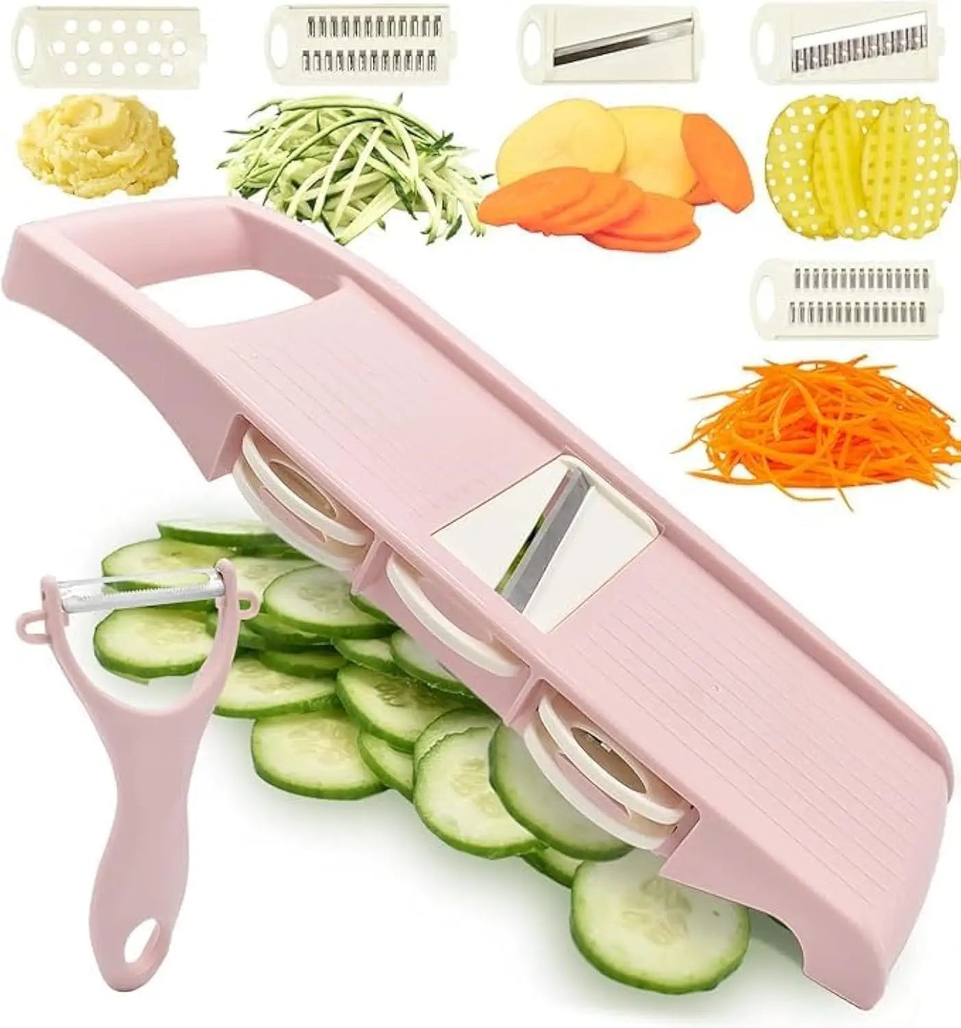 5 in 1 Multi-Functional Vegetable Chopper Onion Chopper Food Chopper Kitchen Mandoline Slicer Veggie Dicer Cutter