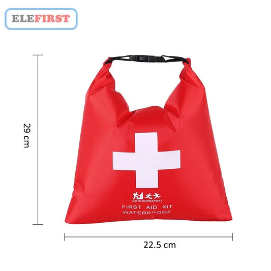1.2L Portable Red Waterproof First Aid Kit Bag Emergency Kits