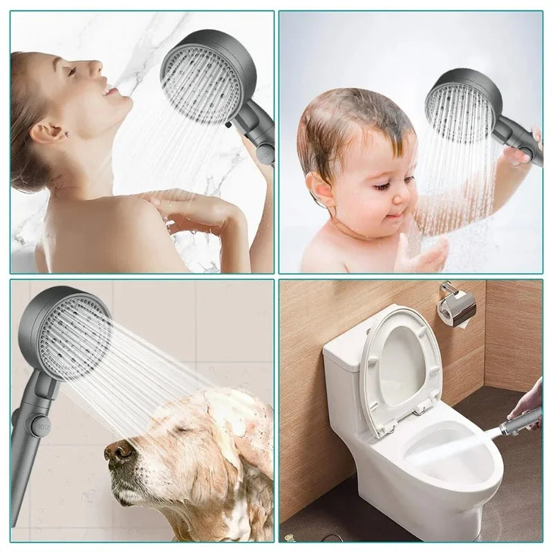High Pressure Shower Head Set 5 Modes Showerhead