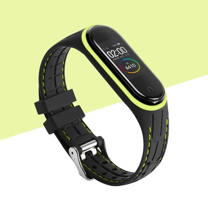 Strap For Mi band 7 6 5 Bracelet Sport belt Silicone watchband