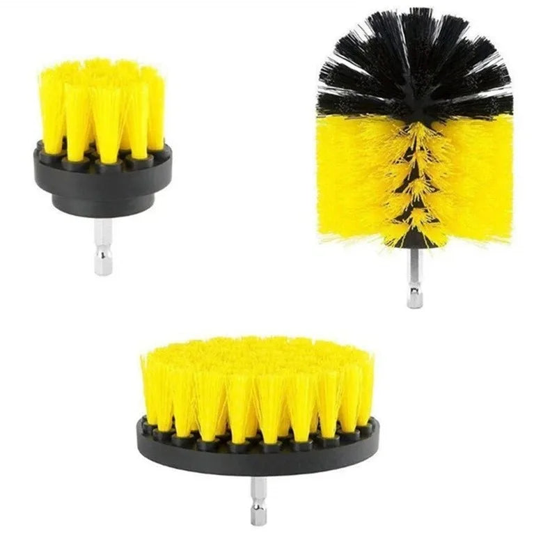 3pcs Drill Brush Attachment Set Power Scrubber Brush