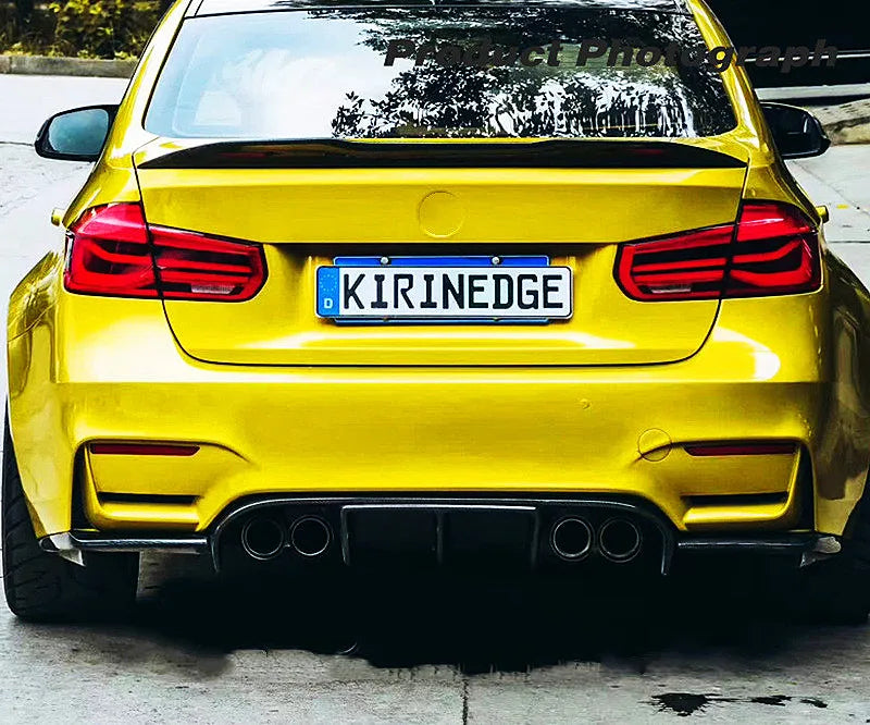 Spoiler for BMW 3 Series F30 F31 F35 M4 MP PSM Style Carbon Glossy Black Rear