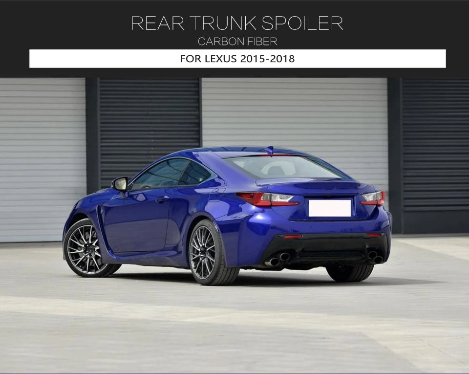 Carbon Fibre Rear Trunk Spoiler for Lexus RC F RCF Coupe 2-Door 2015-2018 Car Rear Spoiler