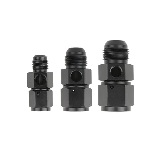 Universal Female To Male Flare Fuel Pressure Take Off Hose Pipe Adapter Fittings AN6/AN8/AN10 with 1/8 NPT Port