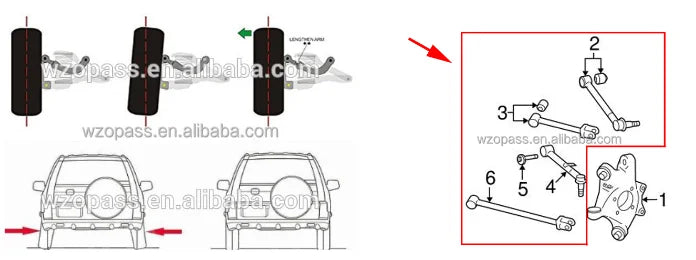Lexus Adjustable Rear Control arm For LEXUS GS IS IS250 GS300 IS350 TOYOTA Crown Mark X Reiz 48790-53030 48770-30080 48710-53020
