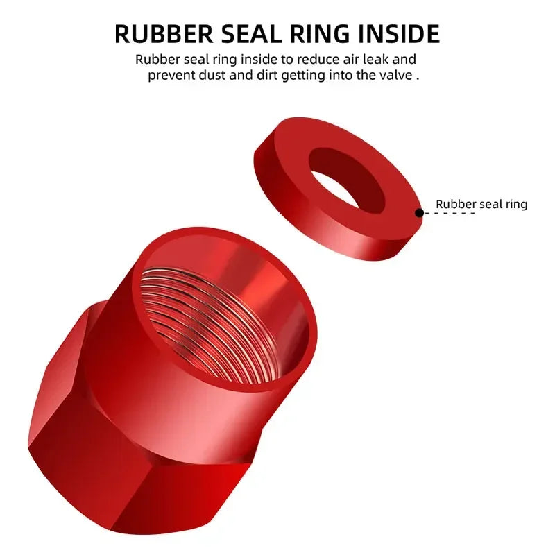 4PCS Car Tire Wheel Stem Air Valve Caps Covers For SAAB 9-4X 9-7X 9-3 9-5 9-2X 9-X