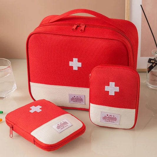 3 Pcs/set Portable Medical Storage Bag First Aid Kit Organizer Home Outdoor Travel Bag