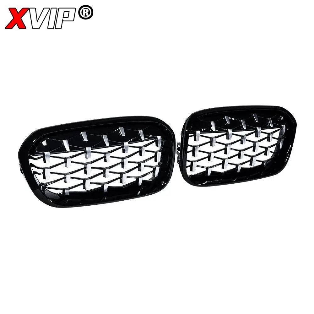 BMW Front Bumper Kidney Grille Racing Grills For BMW 1 Series F20 F21 2015-2019 Replacement Double Slat Gloss Black Grilles