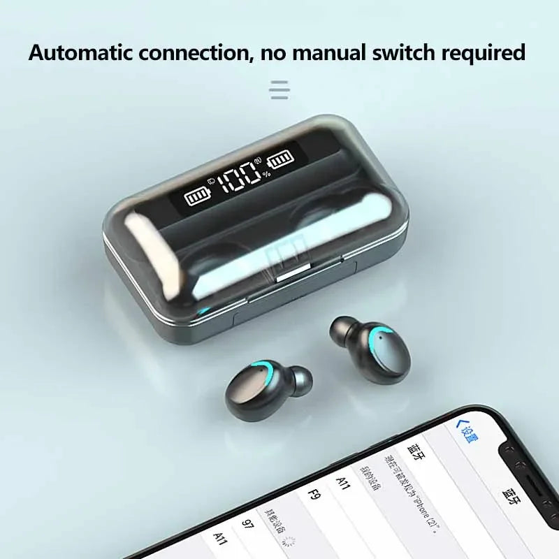 F9 Wireless Bluetooth Headphones Tws Game Earbuds Earphones