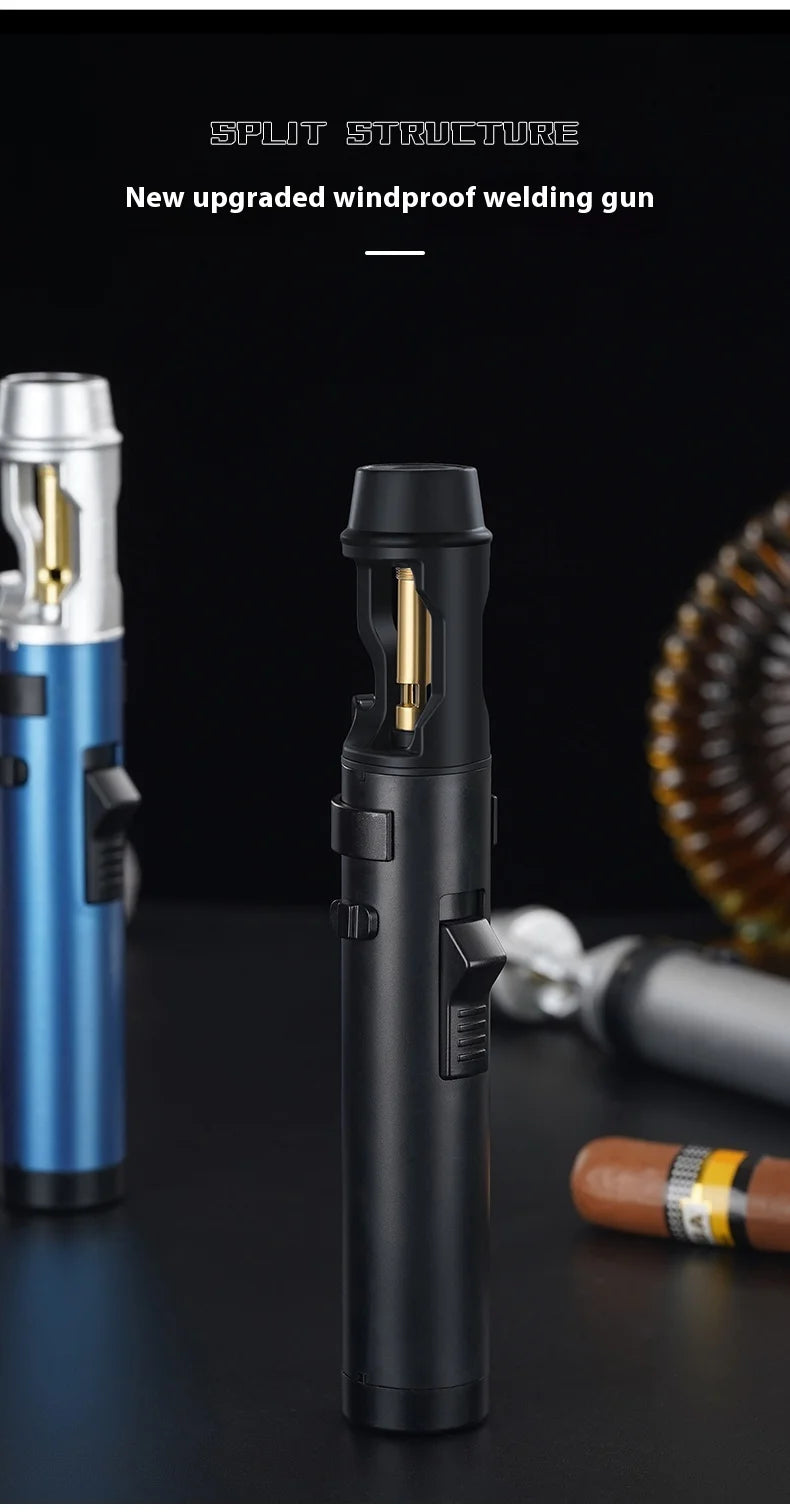 Powerful Metal Gas Lighter Windproof Kitchen Cooking Torch Flame Jet Barbecue