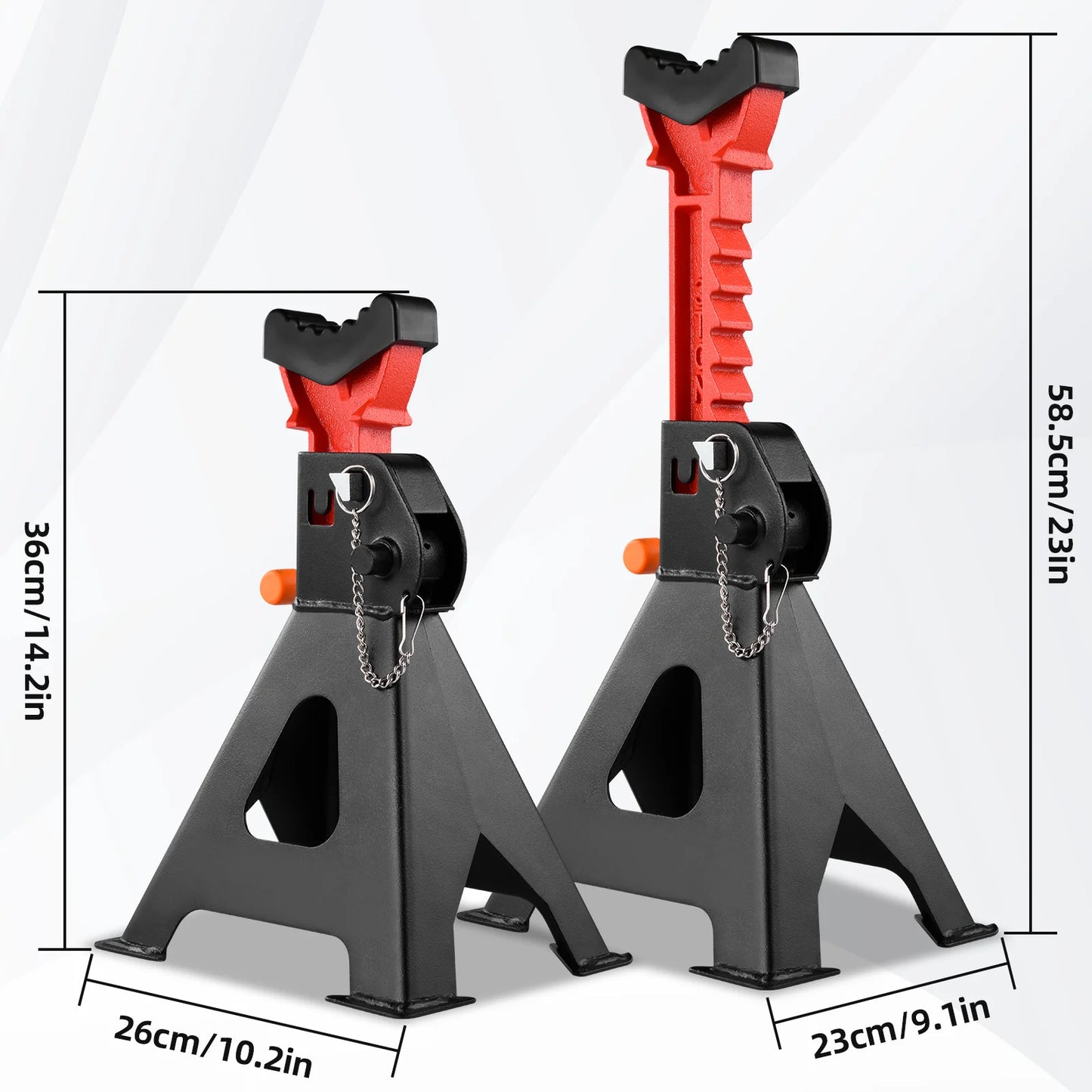 1 Pair 3Ton/6Ton Car Wheel Lifting Jack Stand Auto Repair Safety Jack Bracket Car Tire Stand Support Frame Repair Safety Support