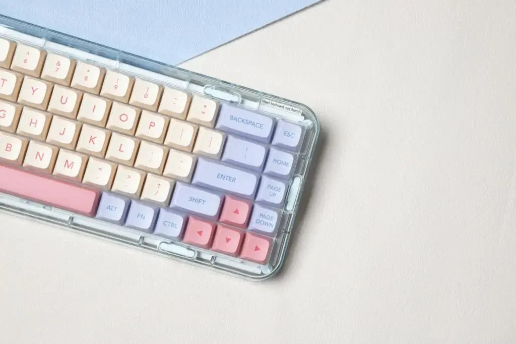 132 Keys Marshmallow XDA Keycaps For Mechanical Keyboard Dye Sublimation PBT Keycap Pink Purple Yellow Key Caps XDA Profile